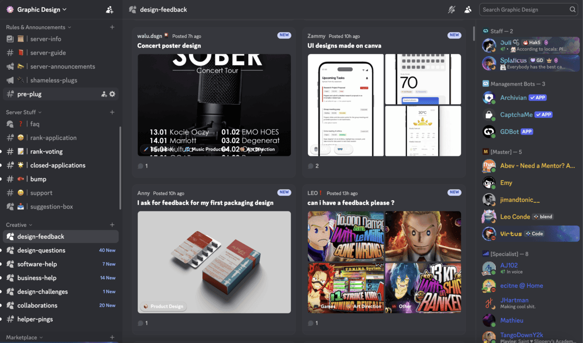 Discord server preview